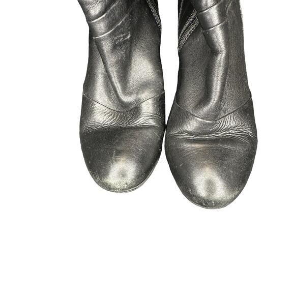 Pikolinos Boots Witchy Whimsigoth Basic Black Leather Zip Knee High Size 10 1/2 - Picture 6 of 13